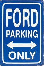 Wandbord - FORD parking only - 20x30 cm -