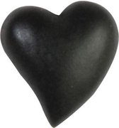 decoratie figuurtjes sticker Hart zwart cadeau sticker  10 stuks