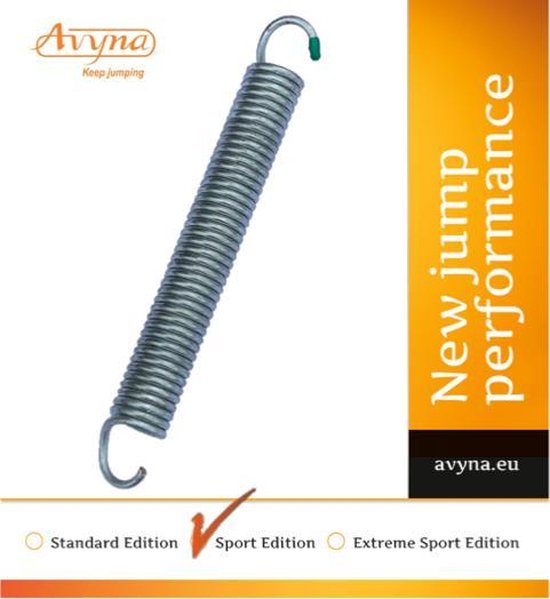 Avyna Power Springs Trampoline Veren - Sport Edition - 21,5 cm - Groen - 430 cm (14ft) - 24 stuks