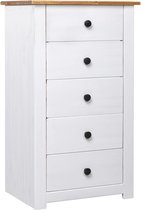 Ladekast Wit (Incl LW 3d klok) / schoenenkast / dressoir kast / gangkast schoenen kast / commode kast