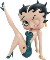 Betty Boop Been Omhoog Beeld (Blauw Glitter) Beeld