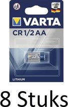 8 Stuks (8 Blisters a 1 st) Varta lithium 1/2 AA  3v