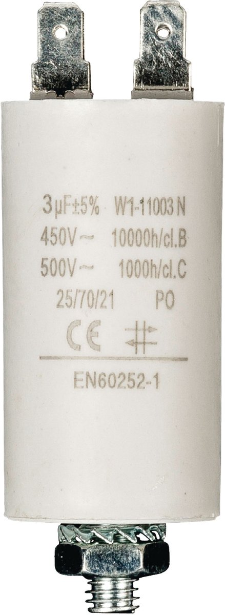 Fixapart W1-11003N Condensator 3.0 uf / 450 V + Aarde