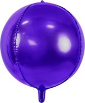 Partydeco - Folieballon rond Paars Violet