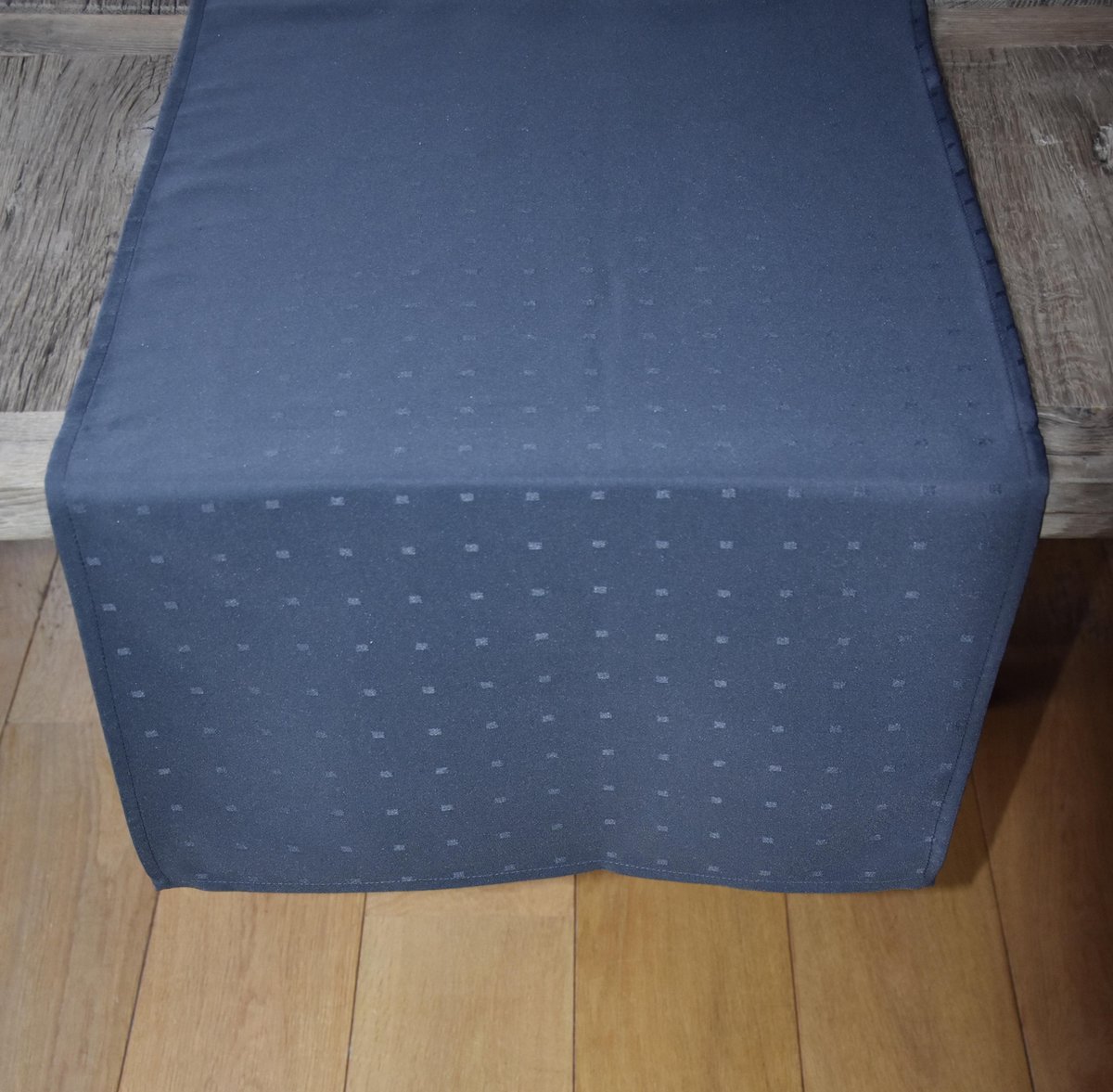Luxe Stoffen Tafelloper - Set van 2 - Hoogwaardig - Punto Grijs - 50 cm x 180 cm