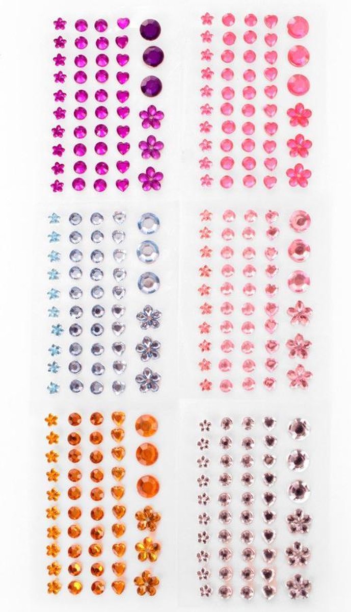 PartyXplosion Face & Body Jewels Assorti