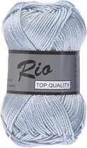 Lammy yarns Rio katoen garen - heel licht blauw (050) - naald 3 a 3,5 mm - 1 bol