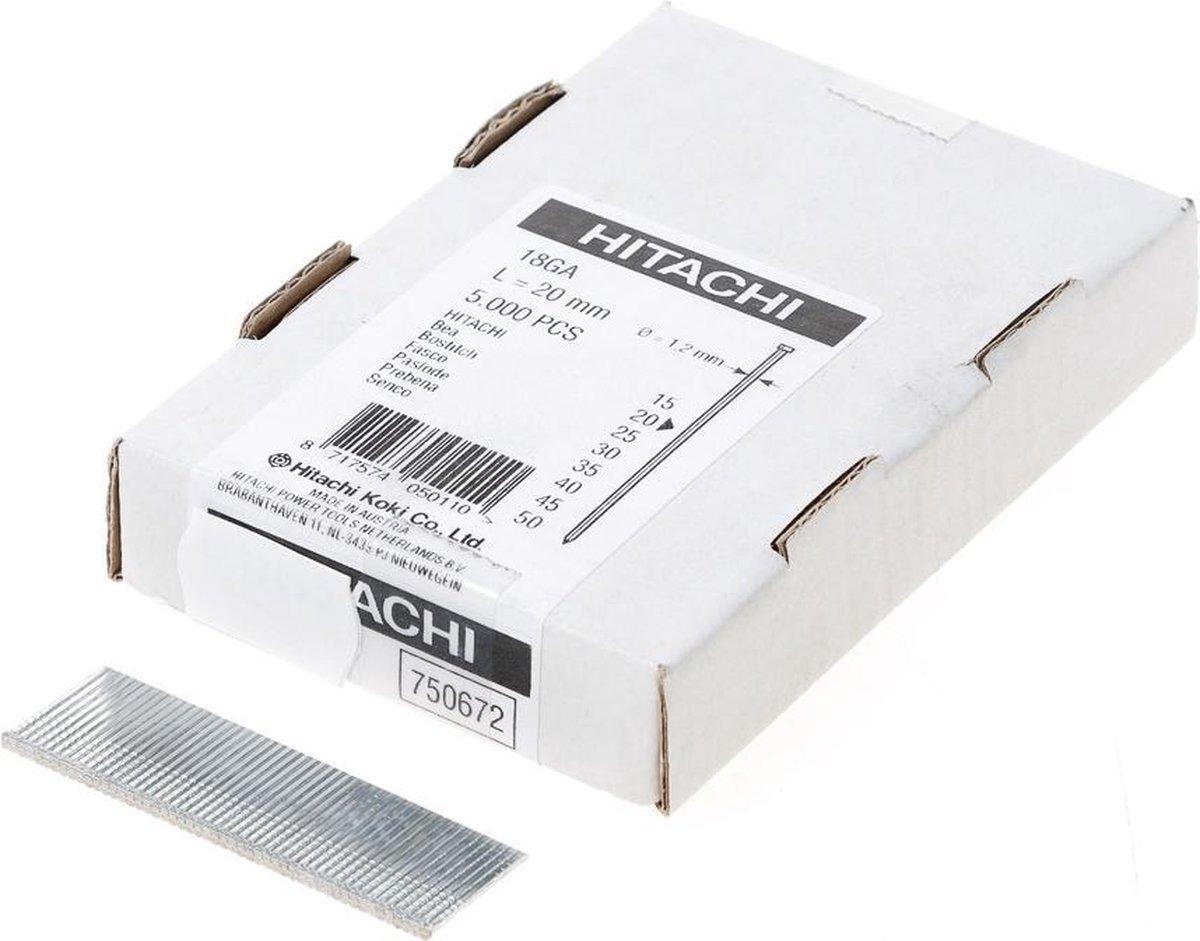 HiKOKI 750672 Minibrads - 1,2 x 20mm (5000st)