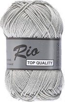 Lammy yarns Rio katoen garen - licht grijs (003) - naald 3 a 3,5 mm - 1 bol