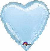 Wefiesta Folieballon Hartvorm 46 Cm Blauw