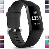Fitbit Charge 3 silicone band (zwart) - Afmetingen: Maat S