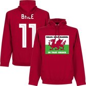 Wales, Golf, Madrid, In That Order Bale 11 Hoodie - Rood - S