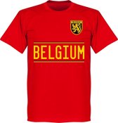 België Team T-Shirt 2020-2021 - Rood - XXL