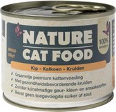 Nature Cat Food Kip, Kalkoen & Kruiden  (100% natuurlijk) - 200 gr