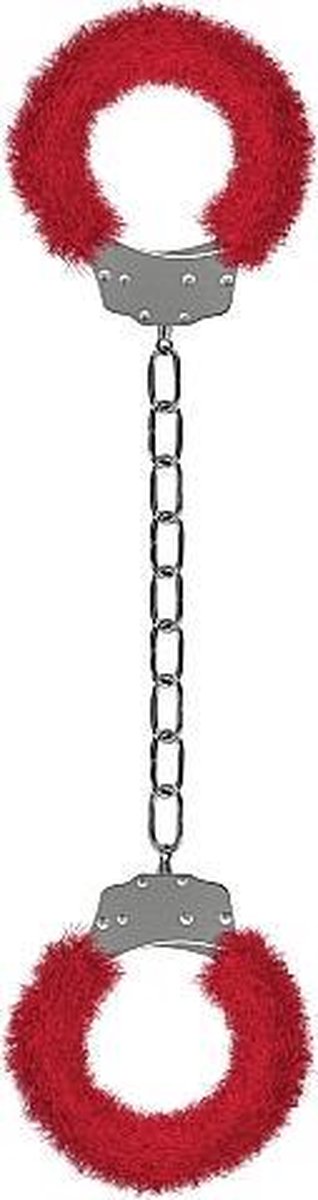 Goedkoopste Furry Ankle / Hand Cuffs - Rood
