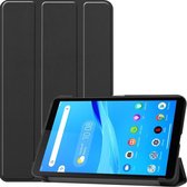 Lenovo Tab M7 hoes - Tri-Fold Book Case - Zwart