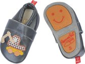 Anna und Paul babyslofjes Bagger antraciet Maat: M (13,3 cm)