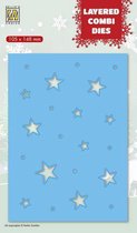 LCDCS003 Layered combi Dies Christmas stars (Layer C)