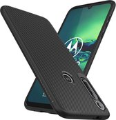 Motorola Moto G8 PLUS Tpu Zwart Cover Case Hoesje