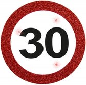 Badge 30 Jaar Verkeersbord met verlichting 12cm