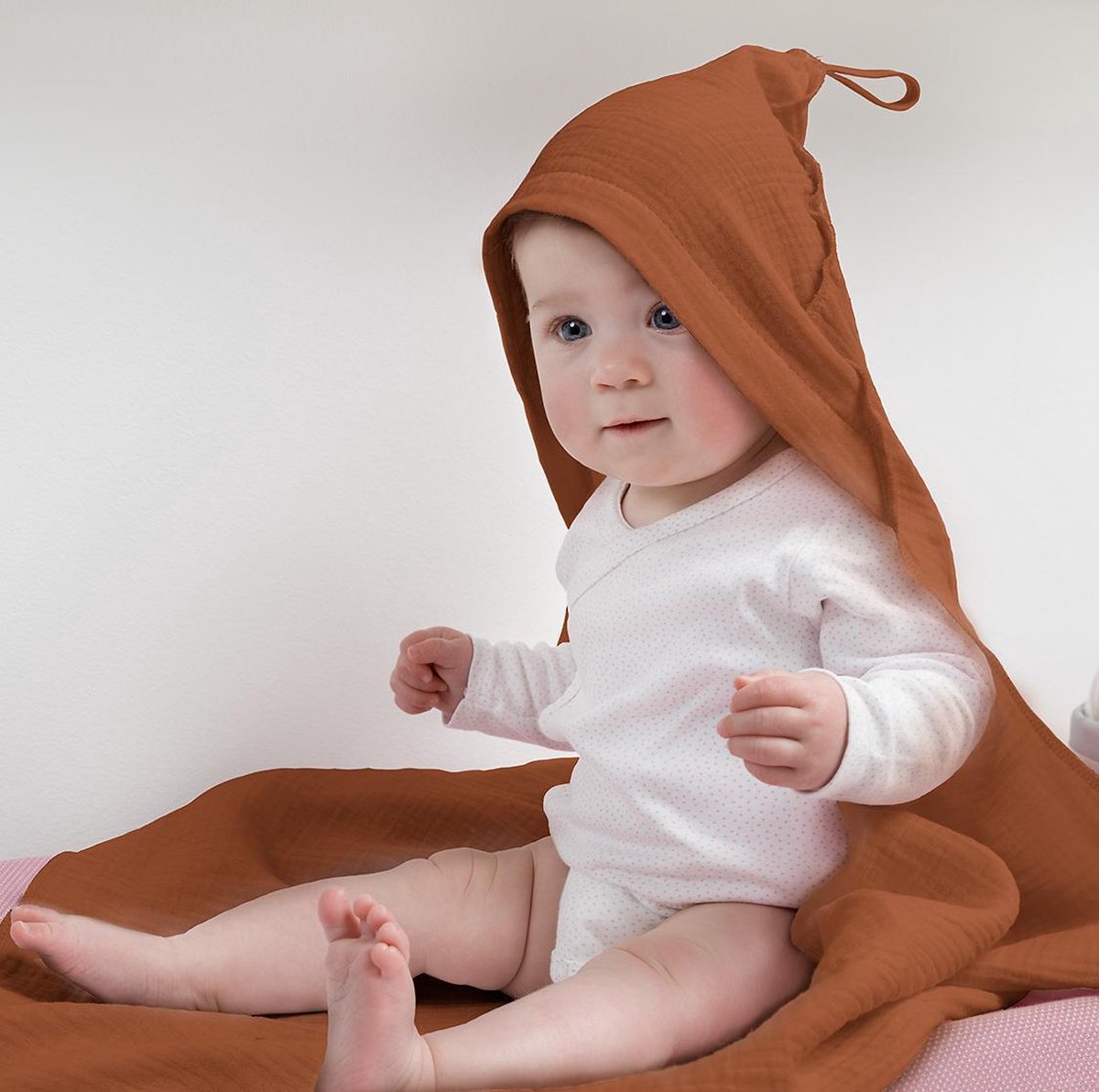 Cottonbaby Badcape-  Cottonsoft roest