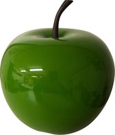 appel 26cm kunststof groen hoogglans decoratief voor binnen en buiten