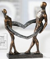 Gilde handwerk - Bronzen beeldje - sculptuur - abstract - de verbintenis