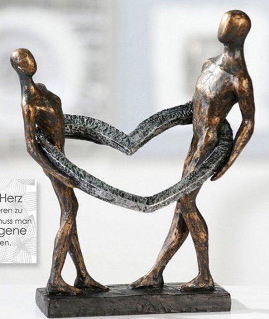 Gilde handwerk - Bronzen beeldje - sculptuur - - de verbintenis |