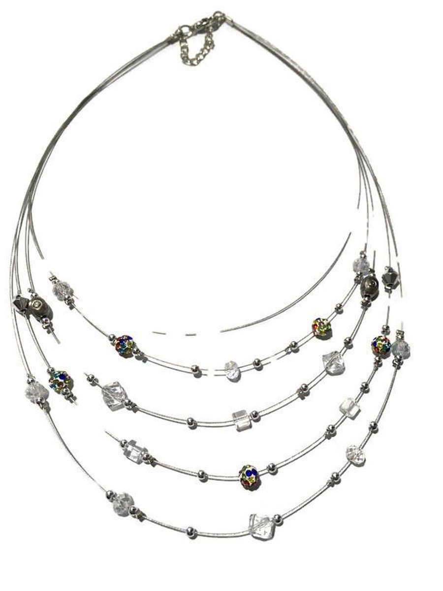 Ketting gekleurd transparant