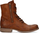 Sacha - Dames - Cognac combat boots - Maat 39