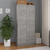 Kledingkast Garderobe Grijs (Incl LW Anti Kras Vilt) / kleding garderobe kast / Klerenkast garderobe / Kleding kast