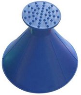 Ronde Sneeuw/Ijskrabber - 360 Graden Ruiten Krabber + Trechter| Blauw