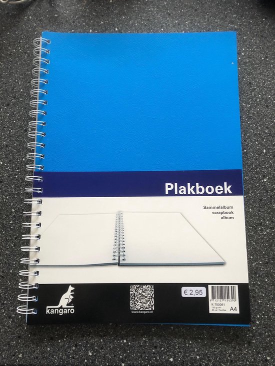 Plakboek Kangaro 120grs - 40 voorkant blauw
