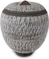 Urn / Mini Urn - Urn Cone groot Carbon Grey - Urn voor as - Urn Hond - Urn Kat - Urn Keramiek - Urn Kunst - As-Gedenkstuk – Keramiek urn