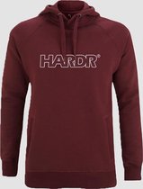 HARDR Outlined Hoodie Bordeaux - Maat S