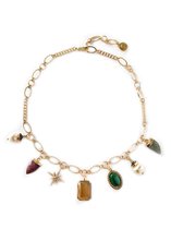 KETTING MET BEDELS - MULTI COLOR - N19FW086 - ZATTHU JEWELRY