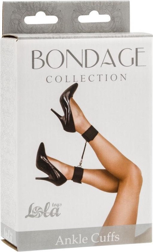 Lola Toys - Collection Bondage - Fetish - Ensemble de bondage avec poignets ajustables aux chevilles - Poignets amovibles aux chevilles - Grandes tailles