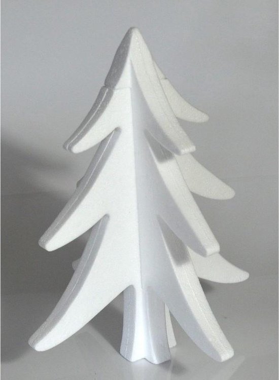 10x Hobby/DIY piepschuim kerstboom 30 cm Kerstboom maken Knutselen basismateriaal...
