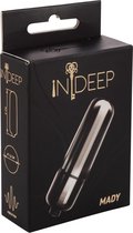 Indeep - Vibrobullet Mady - Mini Vibrator - Bullit Vibrator - Reisformaat - Zakformaat - Batterijen inbegrepen - Zwart