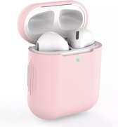 Bescherm Hoes Cover Case geschikt geschikt voor Apple AirPods (Siliconen) - Roze