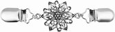Petra's Sieradenwereld - Vestclip bloem zilverkleurig (40)