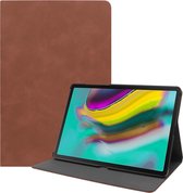 Samsung Galaxy Tab S5e hoes - PU Leer Folio Book Case - Bruin