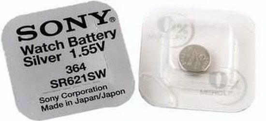 Sony 364, SR621SW, V364, SR60 knoopcel horlogebatterij - Sony