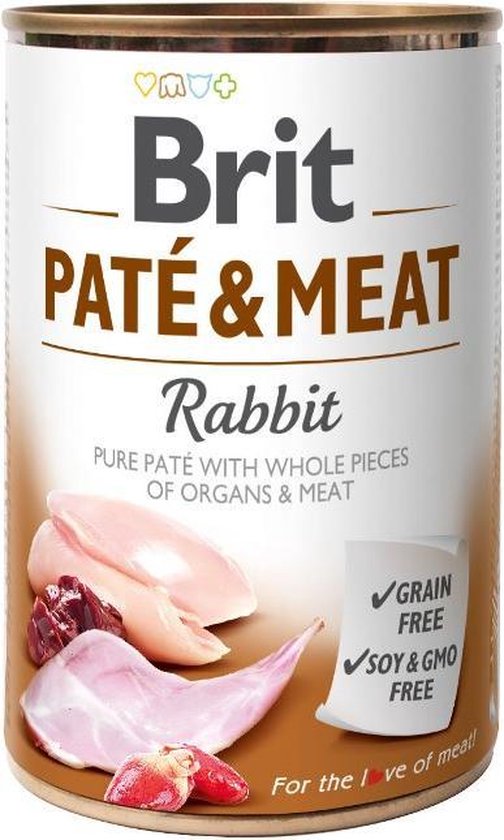 BRIT Pate & Meat Konijn 6 x 400 gram