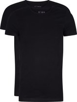 RJ Bodywear Everyday - Maastricht - 2-pack - stretch T-shirt O-hals - zwart -  Maat XL