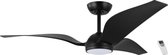 EGLO Mosteiros Plafondlamp met Ventilator -  142cm - DC-energy saving - Zwart