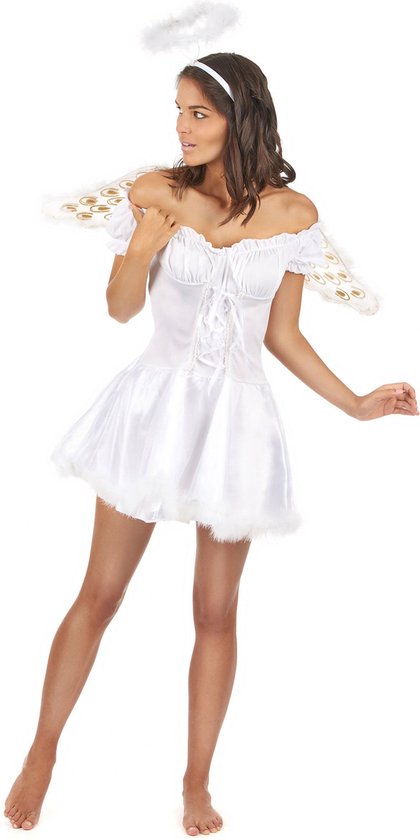 LUCIDA - Sexy witte engel kostuum voor vrouwen - M | bol.com