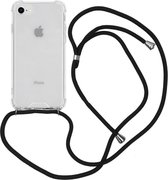 iMoshion Backcover met koord iPhone SE (2022 / 2020) / 8 / 7 hoesje - Zwart