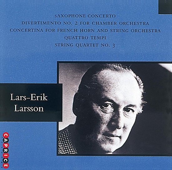 Larsson cto For Alto Saxophone Various Artists CD album Muziek 