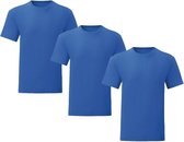 Senvi 3 pack T-Shirts Ronde hals - Maat M - Kleur: Royal Blauw